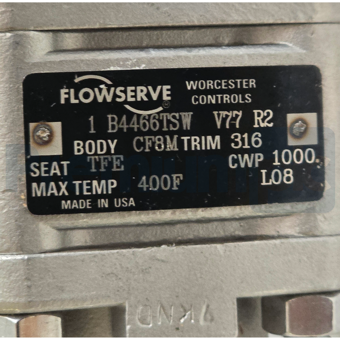 Flowserve Worcester Series 39 Actuator 10L-39-SZMS-R6 & B446TSW Ball Valve NSNP