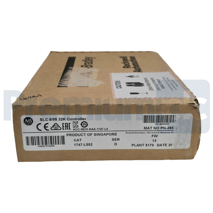 Allen Bradley 1747-L552 /D SLC 500 5/05 32K Controller ENet/RS-232 NSMP (read)