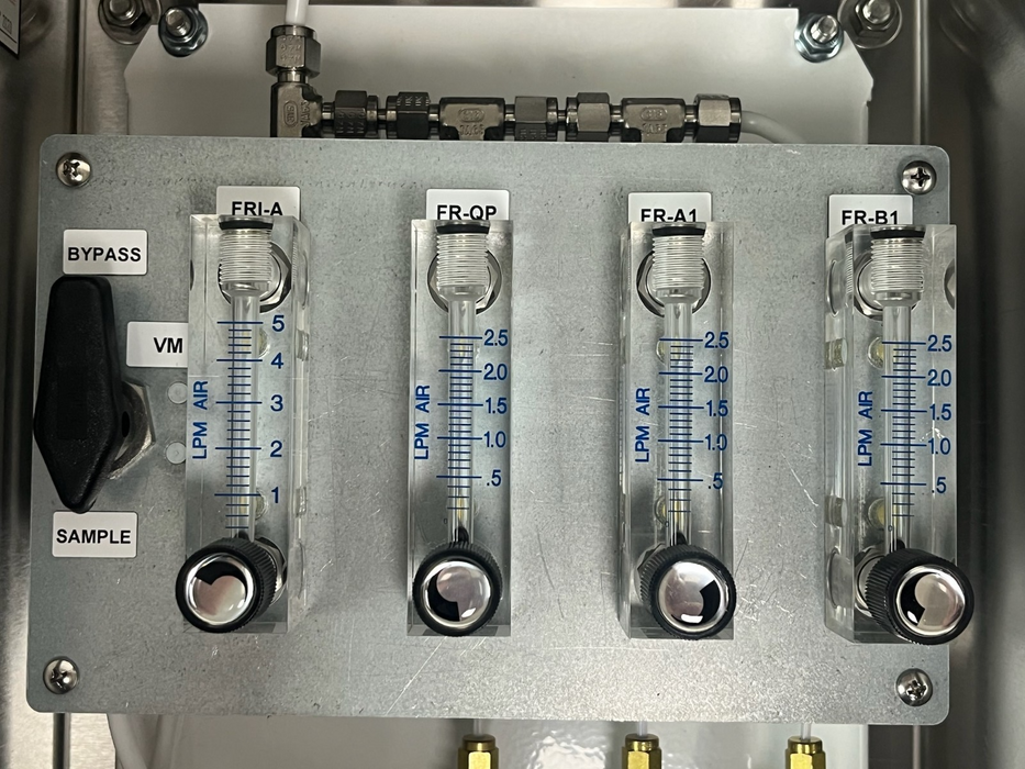 Envea DAAMS 3-Tube Gas Sampling System | SMC Regulator & Dwyer Gauge | NSNP