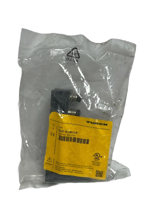 Turck 6827194 BL67-B-2M12-P Passive Base Module 2x M12 , NSFS
