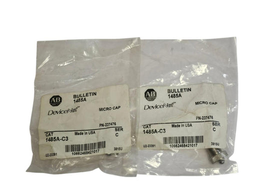 LOT OF 2 NEW ALLEN BRADLEY 1485A-C3 MICRO CAPS 1485AC3 SER. C