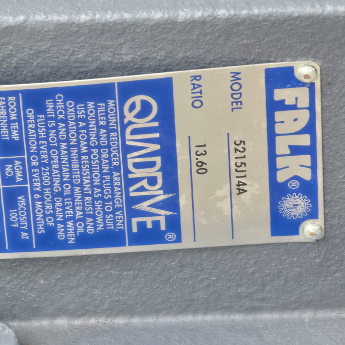 Falk 5215J14A | 0794384 Quadrive Shaft Mount Speed Reducer 13.60:1 | 14:1 NSNP