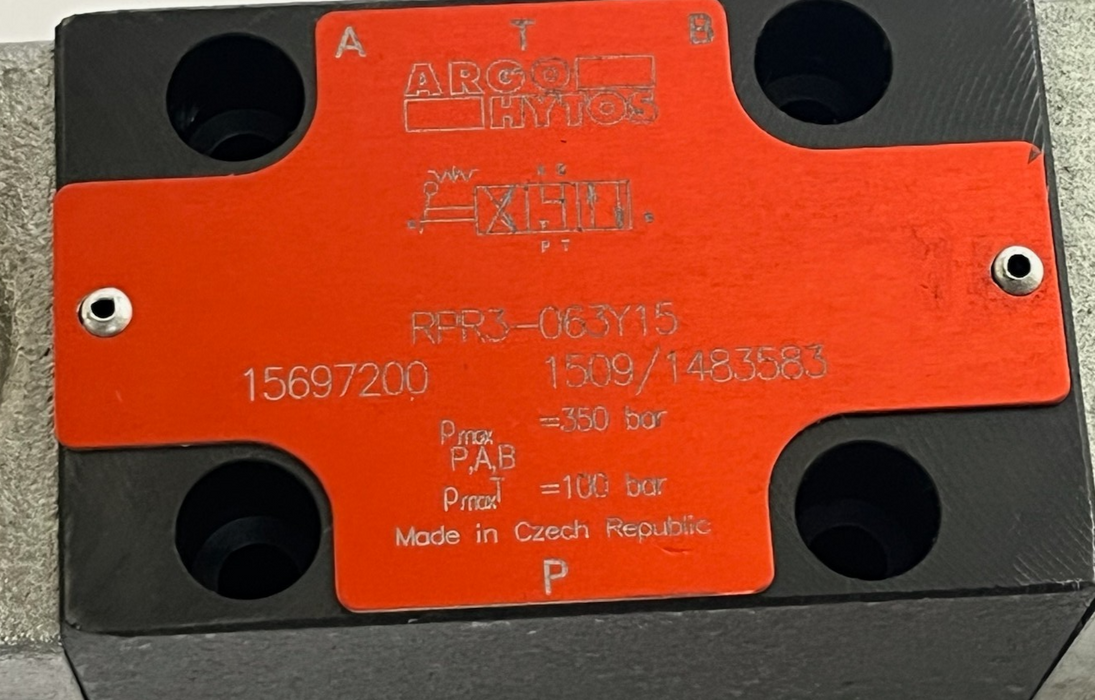 Argo-Hytos RPR3-063Y15 Pressure Reducing Valve Size 06 NEW SURPLUS