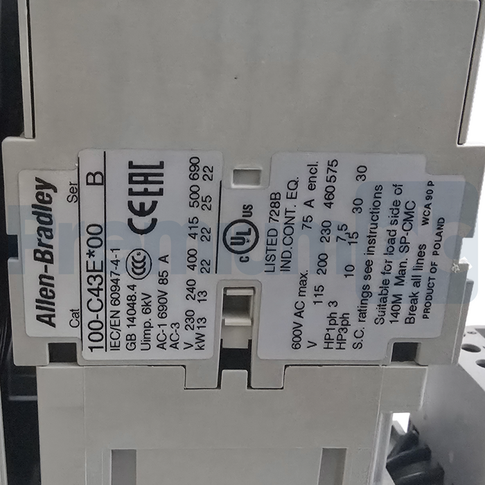 Allen-Bradley 190S-GNEJ3-FC45C-TE /C Compact Combo Starter 32-45A 24V Coil NSMP