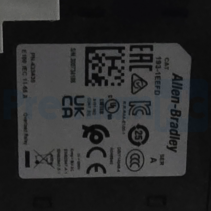 Allen-Bradley 193-1EEFD /A E100 Electronic Overload Relay 11-55A 3-Pole NSMP