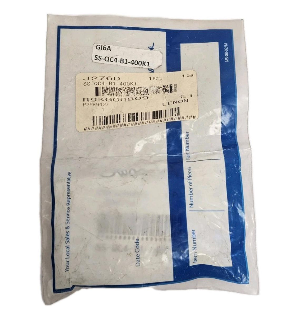 NEW SWAGELOK SS-QC4-B1-400K1 SS INSTRUMENTATION QUICK-CONNECT BODY
