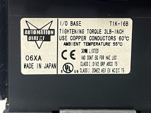 Automation Direct T1K-16B Terminator Terminal Base 48-Pin 3-Row, NSMP