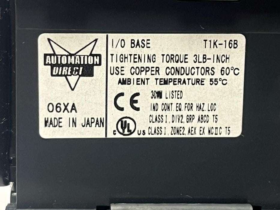 Automation Direct T1K-16B Terminator Terminal Base 48-Pin 3-Row, NSMP