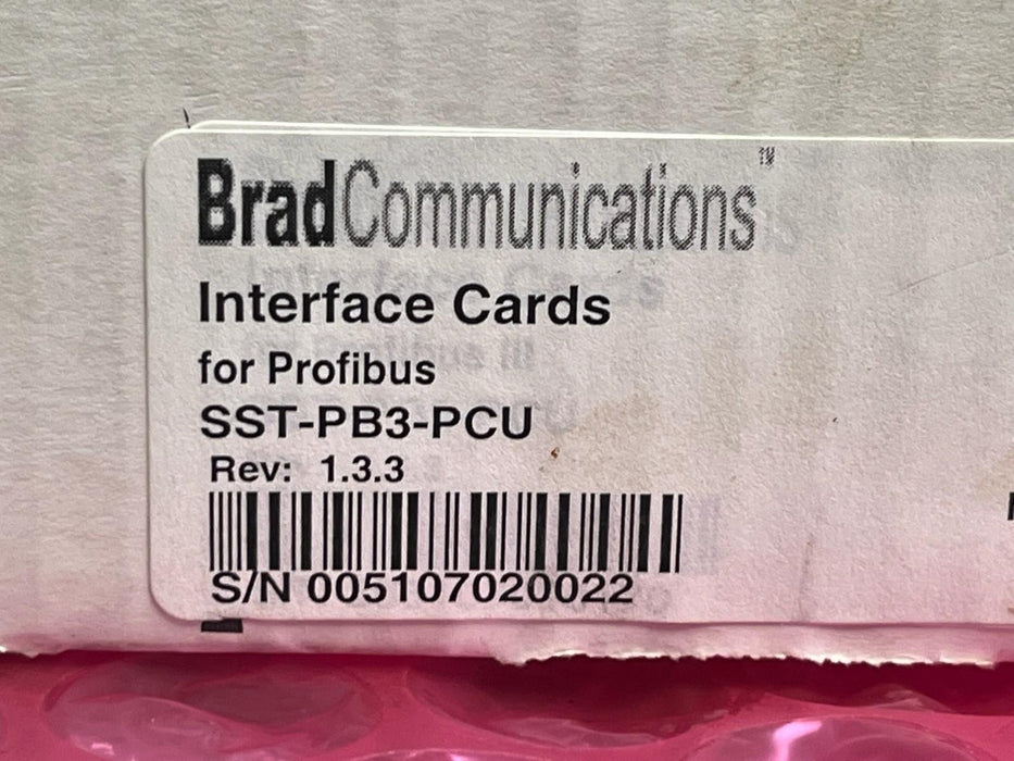 Woodhead SST-PB3-PCU PROFIBUS Interface Card Rev: 1.3.3 + CD-ROM V1.2