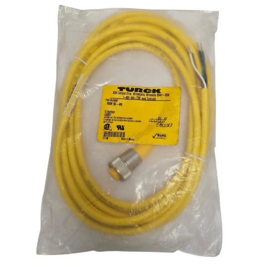 NEW TURCK RKM 50-4M CORDSET SINGLE ENDED ID NUMBER: U2057 LENGTH: 4M