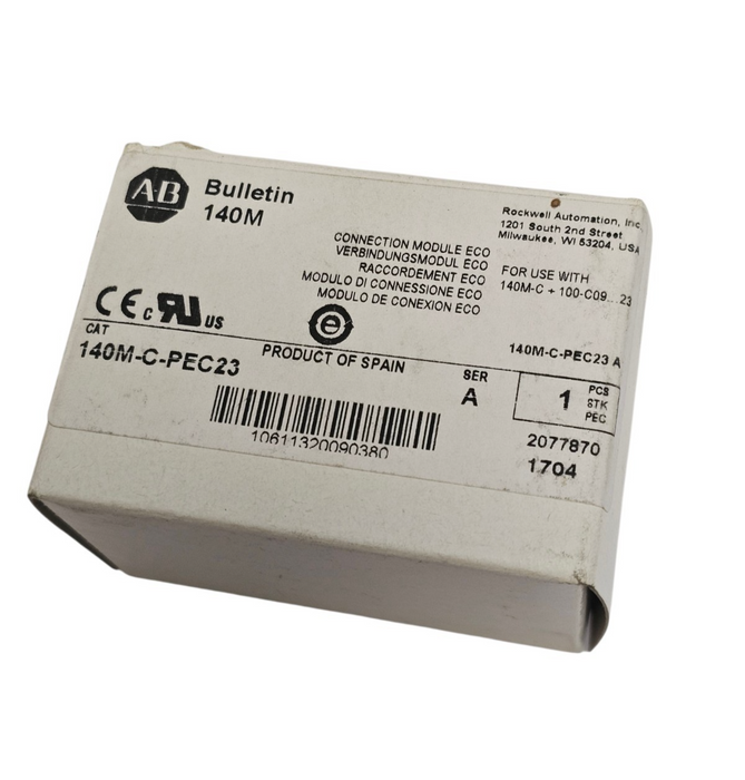 NIB ALLEN BRADLEY 140M-C-PEC23 CONNECTION MODULE 140MCPEC23 SER. A NSFP