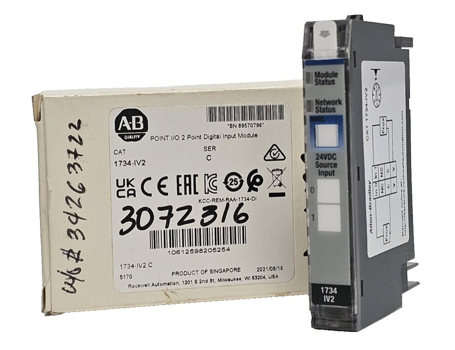 NIB ALLEN BRADLEY 1734-IV2 POINT I/O 2 POINT DIGITAL INPUT MODULE 1734IV2 SER. C