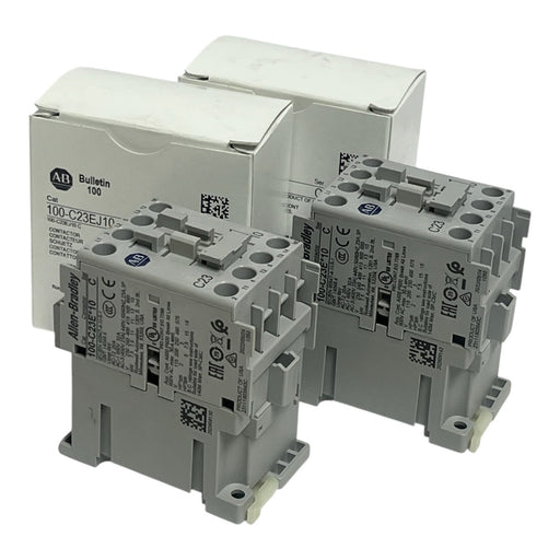 Lot of 2 Allen-Bradley 100-C23EJ10 3-Pole 23A 24VDC Contactors - NSMP