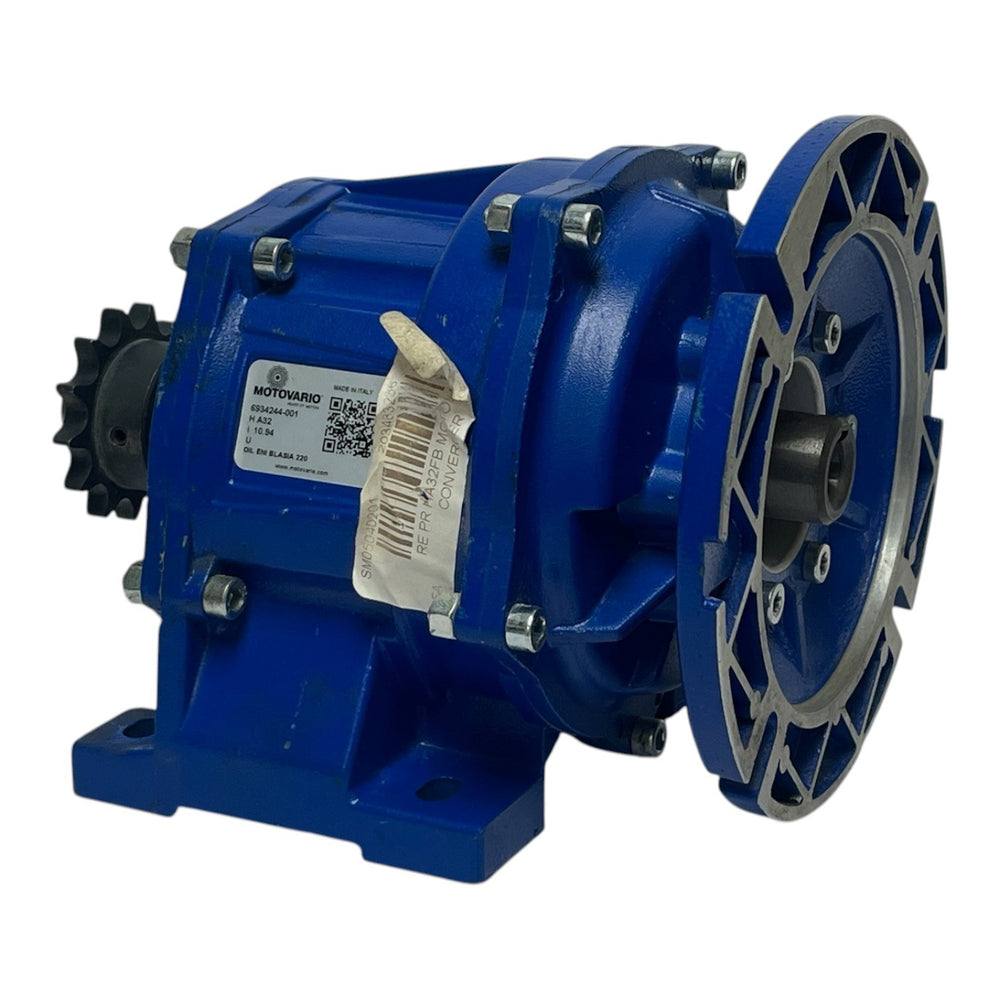 Motovario HA32 Helical Gear Reducer 10.94:1 Ratio Aluminum Housing - NSNP