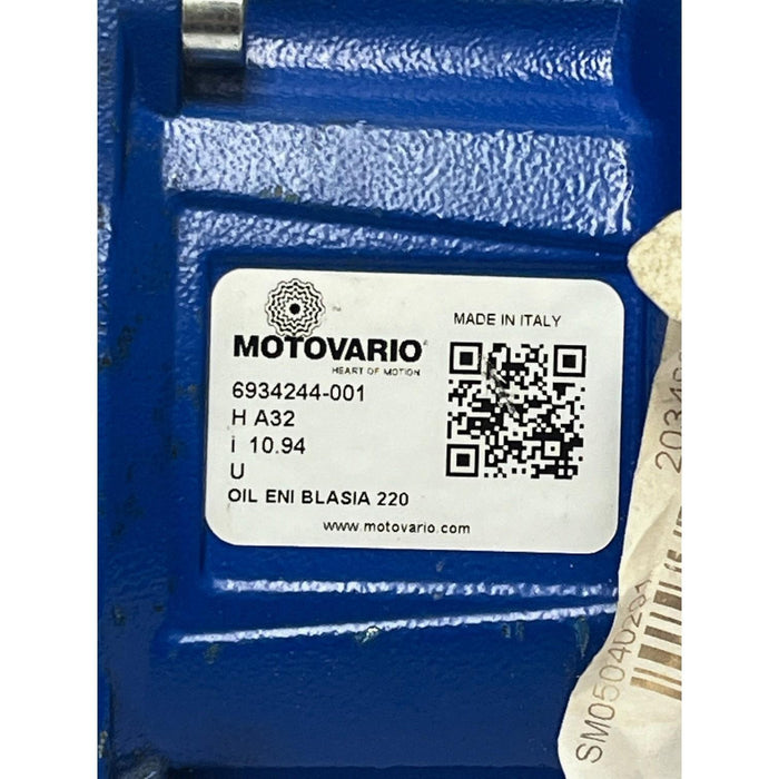 Motovario HA32 Helical Gear Reducer 10.94:1 Ratio Aluminum Housing - NSNP