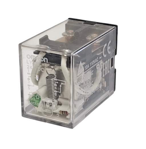 BOX OF 5 NEW OMRON 1YCP1 PLUG-IN RELAYS 8-BLADE LY2N 24VDC / LY2N-24VDC