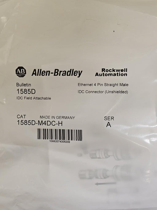 LOT OF 25 NEW ALLEN BRADLEY 1585D-M4DC-H IDC FIELD ATTACHABLE CONNECTORS SER. A