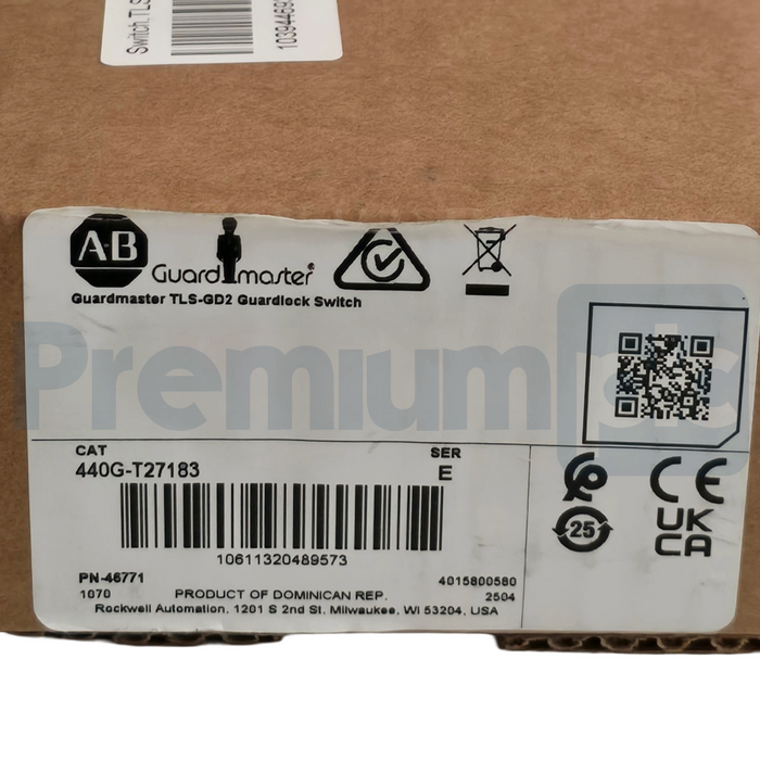 Allen Bradley 440G-T27183 /E Guardmaster TLS-GD2 Safety Switch 24VAC/DC TLS3-GD2