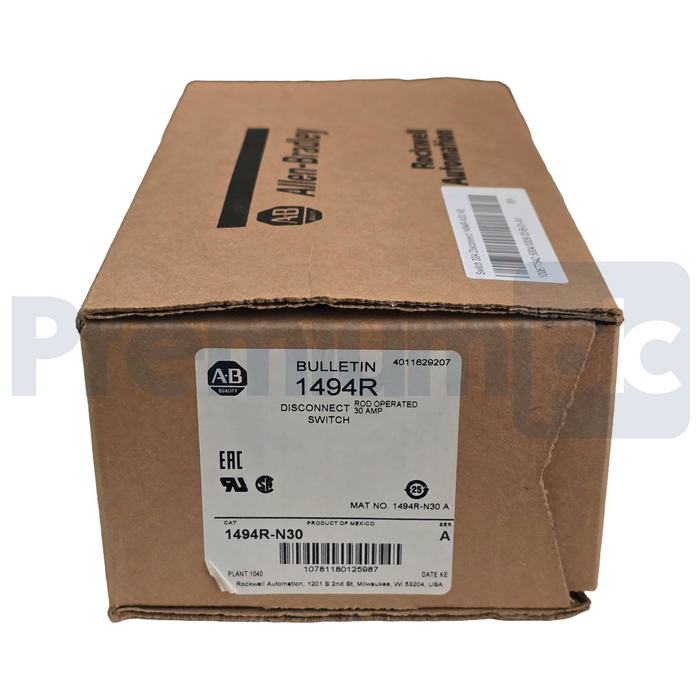 Allen-Bradley 1494R-N30 /A Rod-Operated Disconnect Switch Kit 30A 600V NSMP