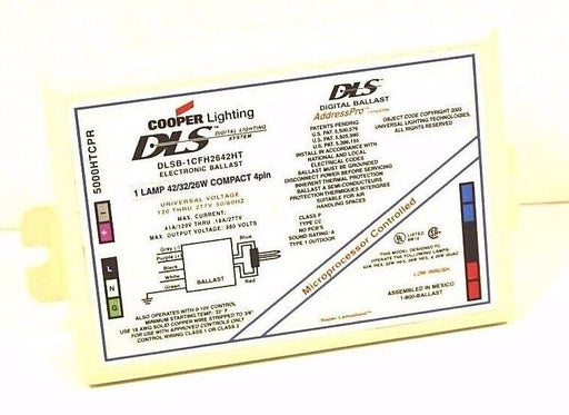 DLS COOPER DLSB-1CFH2642HT ELECTRONIC BALLAST 120-277V 50/60HZ DLSB1CFH2642HT