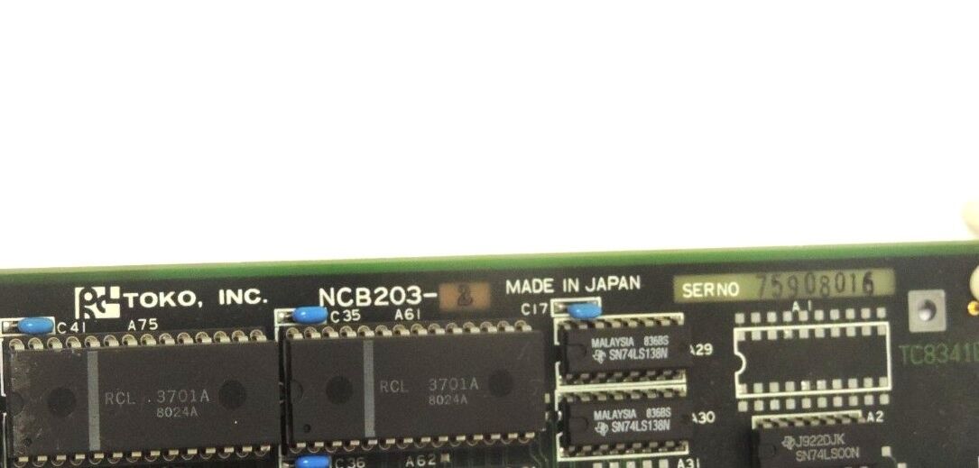 TOKO INC. NCB203-2 BOARD NCB2032 SER NO 75906010