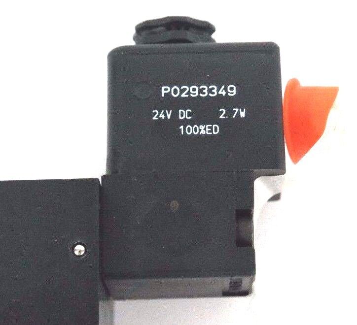 NIB PARKER H1EWXBG619000FB PNEUMATIC VALVE 145PSI MAX, 24VDC, 2.3W MAX, P0293349