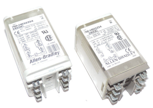 LOT OF 2 ALLEN BRADLEY 700-HB32Z24 RELAYS 700HB32Z24, SER. A & B, 1 EACH